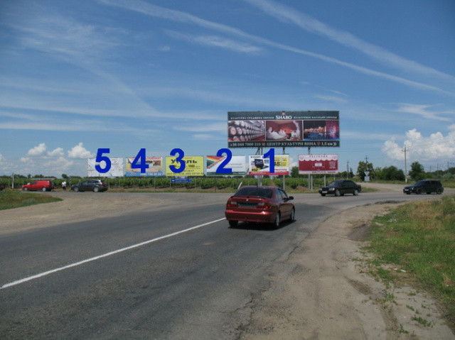 Щит 6x3,  развилка, Шабский переезд, проматриается со всех направлений