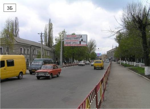 Щит 6x3,  ул. Соборная  перед въездом в Сельхозуправление напротив школы №5