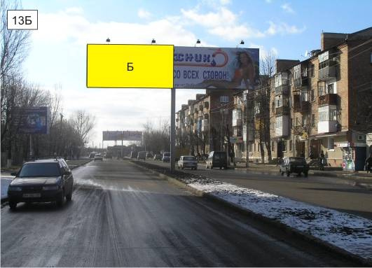 Щит 6x3,  пр-кт Победы на разделительной полосе напротив общежития мед.училища
