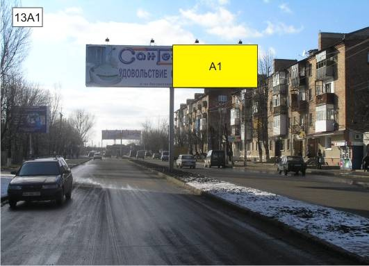 Щит 6x3,  пр-кт Победы на разделительной полосе напротив общежития мед.училища