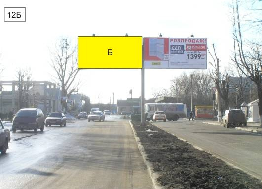 Щит 6x3,  пр-кт Победы на разделительной полосе напротив стомат поликлиники