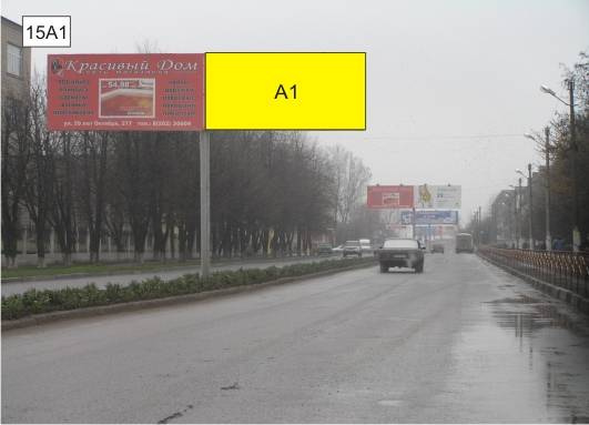 Щит 6x3,  пр-кт Победы на разделительной полосе напротив котельной